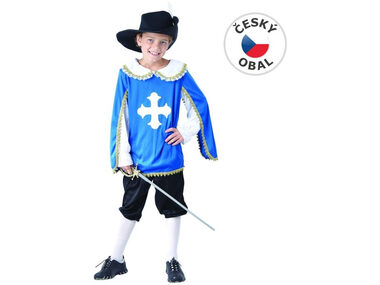 MaDe 09495 - Šaty na karneval - mušketýr, 110 - 120 cm