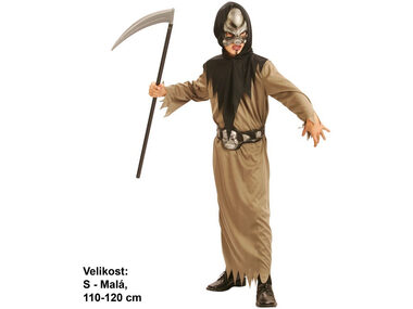 MaDe 33837 - Kostým na karneval - Smrtka 110 - 120 cm