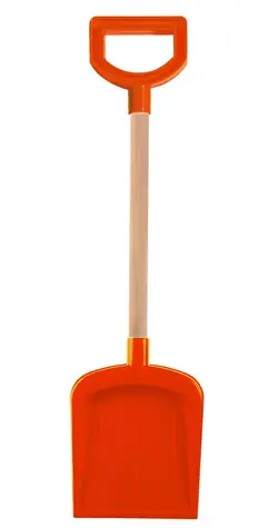 Androni Lopata s dřevěnou násadou a rukojetí červená / délka 53 cm / od 12 měsíců
