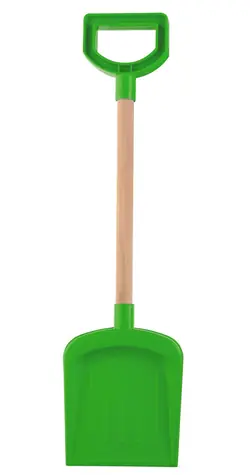 Androni Lopata s dřevěnou násadou a rukojetí zelená / délka 53 cm / od 12 měsíců