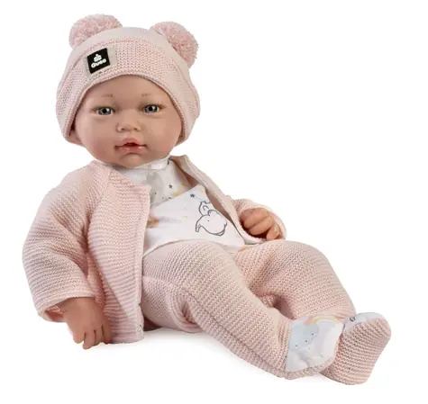 Guca 894 NEW BORN - realistická panenka miminko s měkkým látkovým tělem - 36 cm / od 3 let