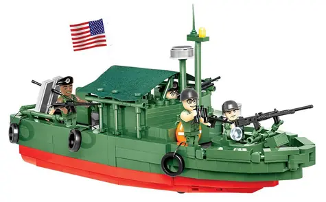 COBI 2238 Vietnam War Patrol Boat River MK II, 1:35 / 615 kostek / 4 figurky / od 8 let