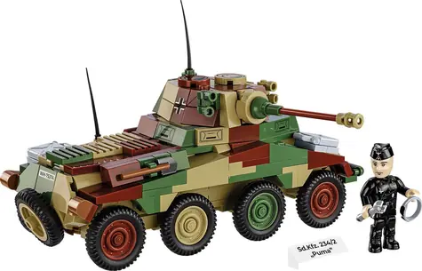 COBI 2287 II WW Sd. Kfz 234/2 Puma, 1:35 / 470 kostek / 1 figurka / od 8 let