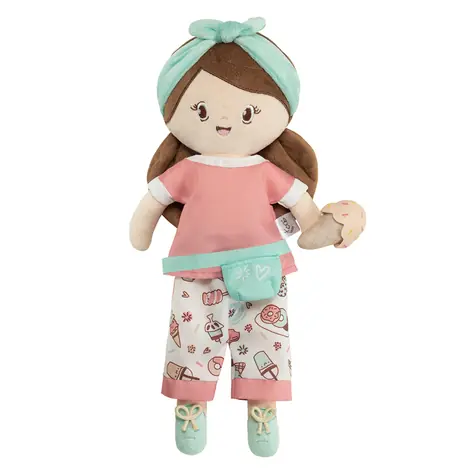 DeCuevas Plyšová panenka SWEET - 36 cm / od 12 měsíců