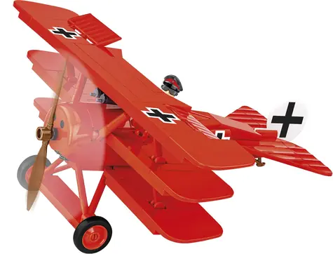 COBI 2996 Great War Fokker Dr. I Red Baron / 206 kostek / 1 figurka / 1:32 / od 8 let