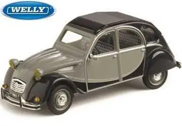 Welly Citroen 2CV Skala 1:24 černošedá