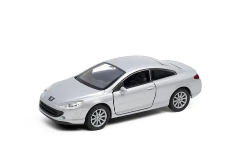 Welly Peugeot Coupé 407 1:34 stříbrná