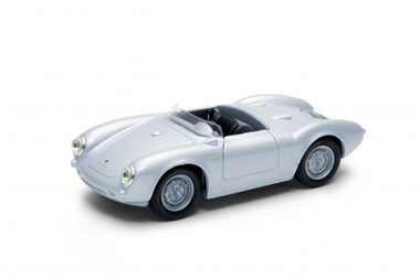 Welly Porsche 550 Spyder 1:34 stříbrná