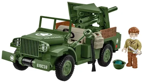 COBI 3116 II WW 37 mm GMC M6 Fargo / 230 kostek / 1 figurka / 1:35 / od 7 let