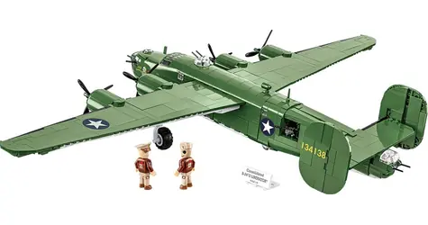 COBI 5739 II WW Consolidated B-24D Liberator / 1445 kostek / 2 figurky / 1:48 / od 10 let