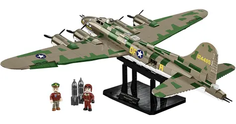 COBI 5749 II WW Boeing B-17F Flying Fortress EXECUTIVE EDITION / 1376 kostek / 2 figurky / 1:48 / od 10 let