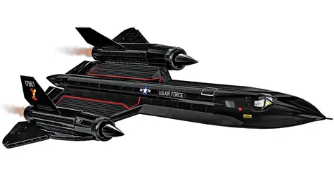 COBI 5891 Lockheed SR-71 Blackbird / 1374 kostek / 1 figurka / 1:48 / od 9 let