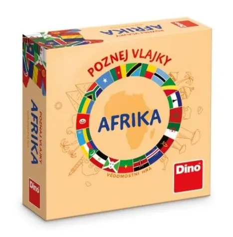 Dino Cestovní hra Poznej vlajky - Afrika / od 10 let / délka hry: 20 minut