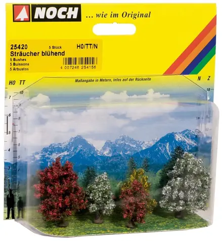 Noch Keř kvetoucí sada / 5 ks / H0 (měřítko 1:87) / od 14 let
