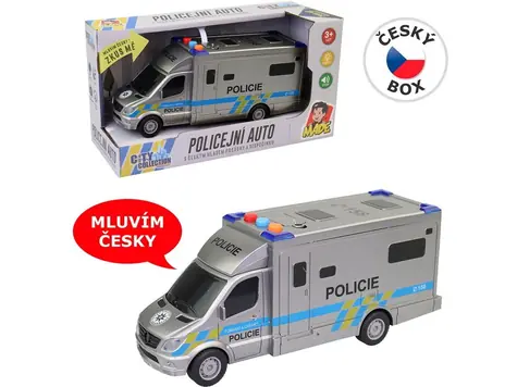 MaDe 10709 Auto policejní na baterie / 19,5 cm / světlo a zvuk / od 3 let