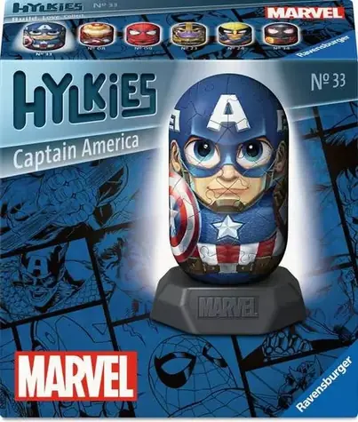 Ravensburger 3D Puzzle Hylkies: Marvel: Captain America / 54 dílků / od 6 let