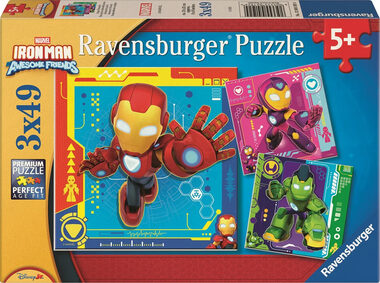 Ravensburger Iron Man a jeho úžasní přátelé / 3x49 dílků / od 5 let
