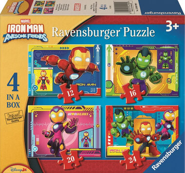 Ravensburger Iron Man a jeho úžasní přátelé / 4v1 / od 3 let