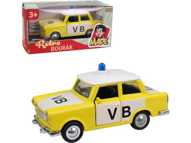 MaDe Auto Trabant-policejní, kovový / 12 cm / od 3 let