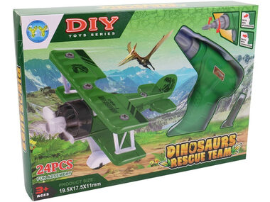 MaDe 17713 Letadlo na šroubování, na setrvační s vrtačkou / od 3 let