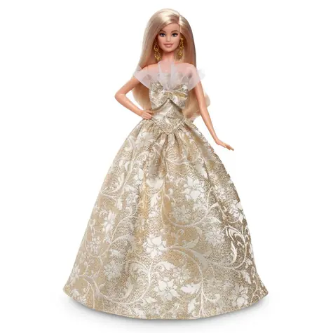 Mattel JBH95 Barbie - Vánoční panenka blondýnka 2025 / od 3 let 
