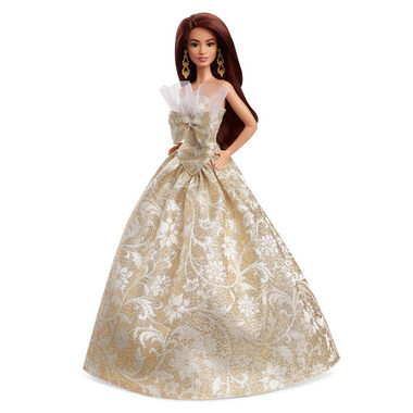 Mattel JBH97 Barbie - Vánoční panenka hnědovláska 2025 / od 3 let 