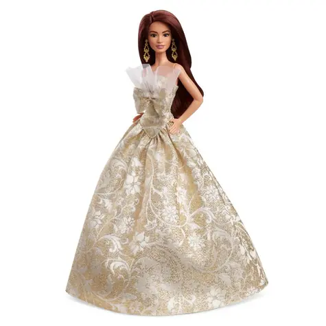 Mattel JBH97 Barbie - Vánoční panenka hnědovláska 2025 / od 3 let 