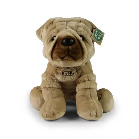 RAPPA Plyšový pes šarpej 30 cm / ECO-FRIENDLY  / od 0 let