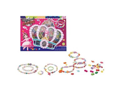 MaDe 15347 Souprava korálků k navlékání / 17 x 3 x 22 cm / od 3 let