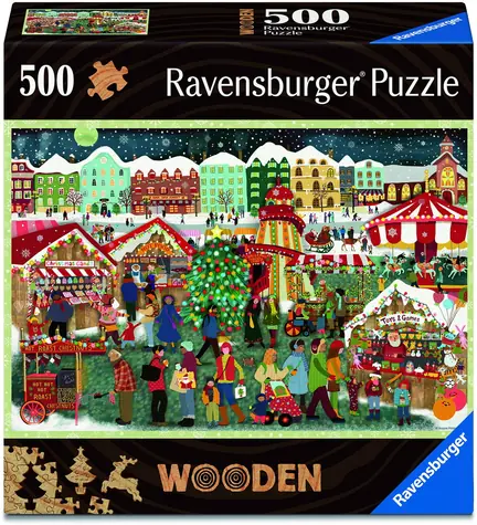 Ravensburger Dřevěné puzzle Kouzlo Vánoc / 500 dílků / od 14 let