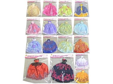 MaDe 59728 Šaty plesové pro panenku 21 druhů - mix / 26 cm / od 3 let