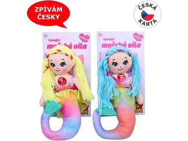 MaDe 15648 Panenka textilní mořská panna / 38 cm / od 3 let