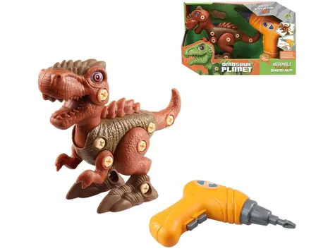 MaDe 10389 Dinosaurus ke šroubování, na baterie / 17 cm / od 3 let