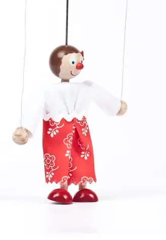 Gerlich Dřevěná loutka holčička Maruška