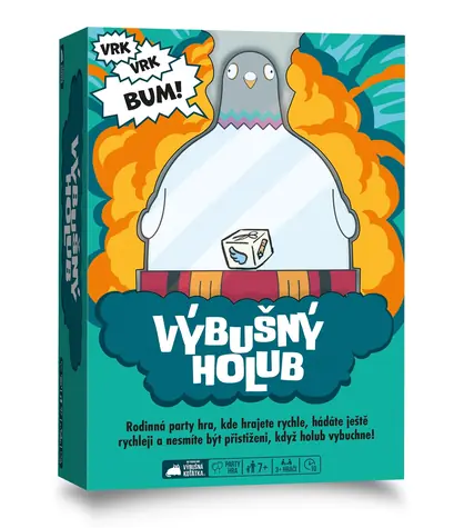 Asmodee Výbušný holub / Délka hry: 15 minut / Počet hráčů: 3+ / od 7 let 