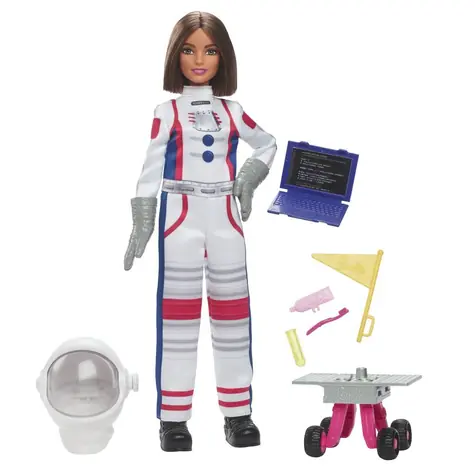 Mattel Barbie panenka v povolání - astronautka / od 3 let
