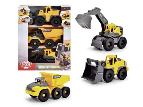 Dickie Stavební set Volvo 3 ks, 16 cm / od 3 let