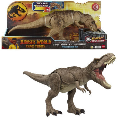 Mattel Jurassic World zběsilý útok t-rexe se zvuky / od 4 let