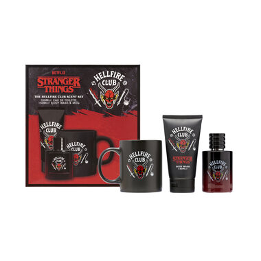 Corsair Toiletries Stranger Things Hellfire Club kosmetická sada s hrnkem