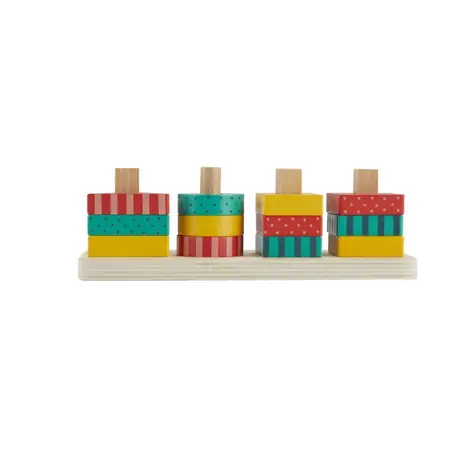 Mattel Fisher Price dřevěná skládačka tvary / od 2 let