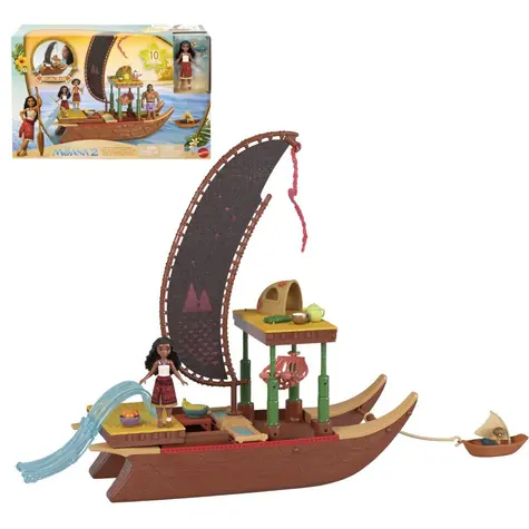 Mattel Garland small doll vaiana transforming boat / od 3 let