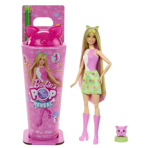 Mattel Barbie pop reveal barbie koktejlové překvapení - kočička / od 3 let