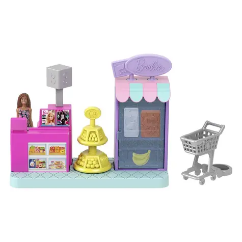Mattel Barbie mini barbieland herní set - supermarket / od 4 let