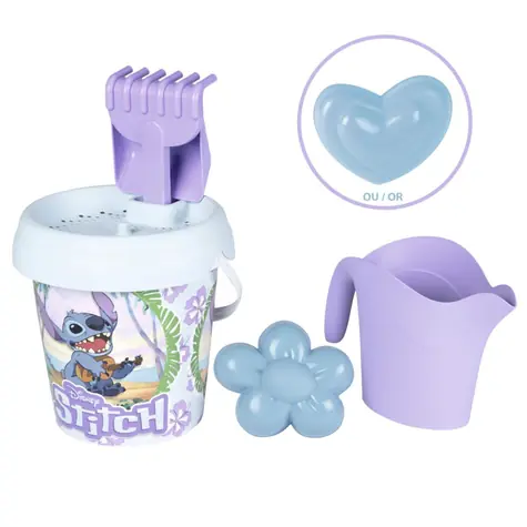 Smoby Kyblíček Stitch s konvičkou a přísl., střední / od 2 let