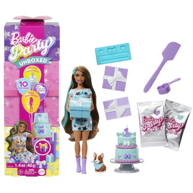 Mattel Barbie party reveal barbie - tyrkysová / od 3 let