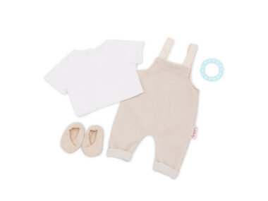 LullaBaby Kalhoty pro panenku s tričkem a doplňky / od 2 let