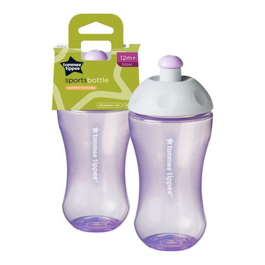 Tommee Tippee Sportovní lahev 300 ml 12m+, modrá nebo fialová 