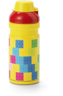 Smartlife LEGO Brick láhev na pití - červená/žlutá