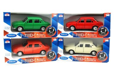 Welly Škoda 105 L 1:34 oranžová