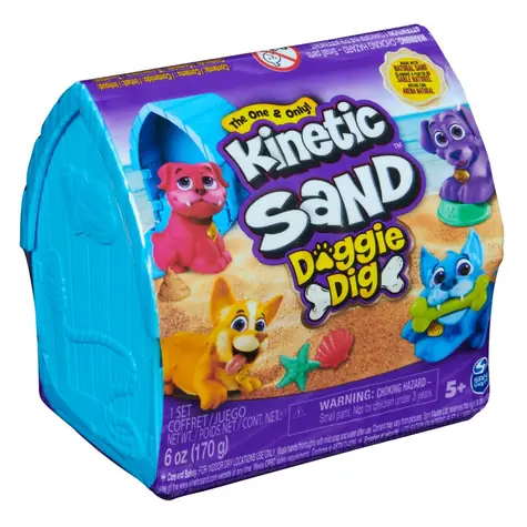 Spin Master Kinetic Sand pejsek v boudě / od 5 let
